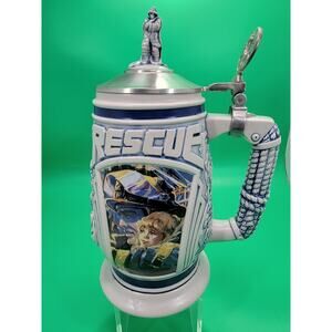 Vintage Avon 1997 Tribute to Rescue Workers Stein Collectable